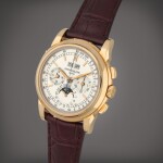 Reference 5970R-001 | A pink gold perpetual calendar chronograph wristwatch with moon phases, 24 hour and leap year indication | Circa 2006