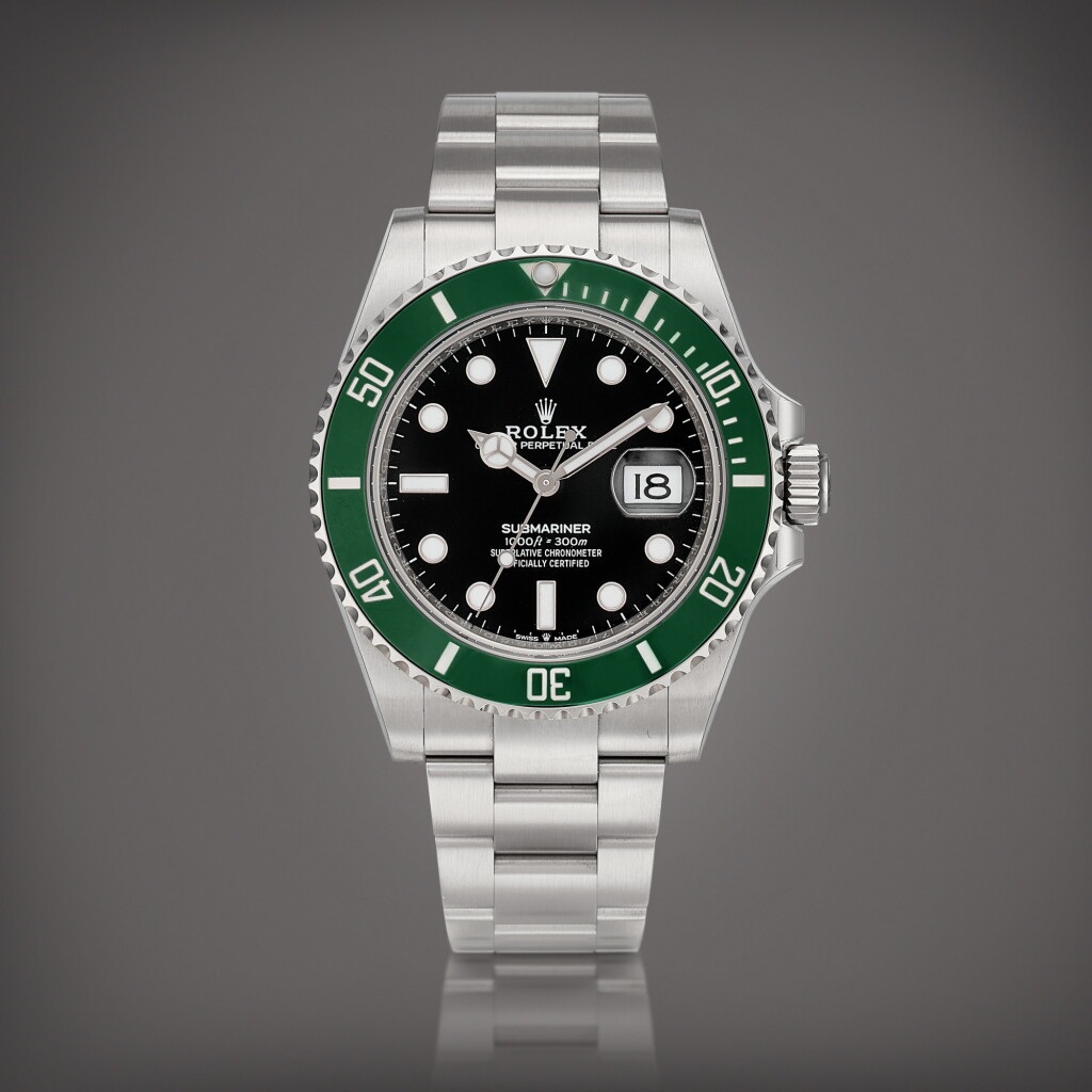 View full screen - View 1 of Lot 2317. Submariner "Starbucks", Reference 126610LV A stainless steel wristwatch with date and bracelet, Circa 2021 | 勞力士 | Submariner "Starbucks" 型號126610lv | 精鋼鏈帶腕錶,備日期顯示,約2021年製.