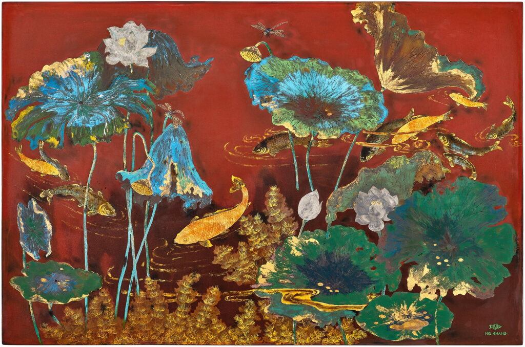 View full screen - View 1 of Lot 2017. Nguyen Khang 阮康 | Fish 魚.