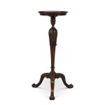 A George II mahogany tripod torchère