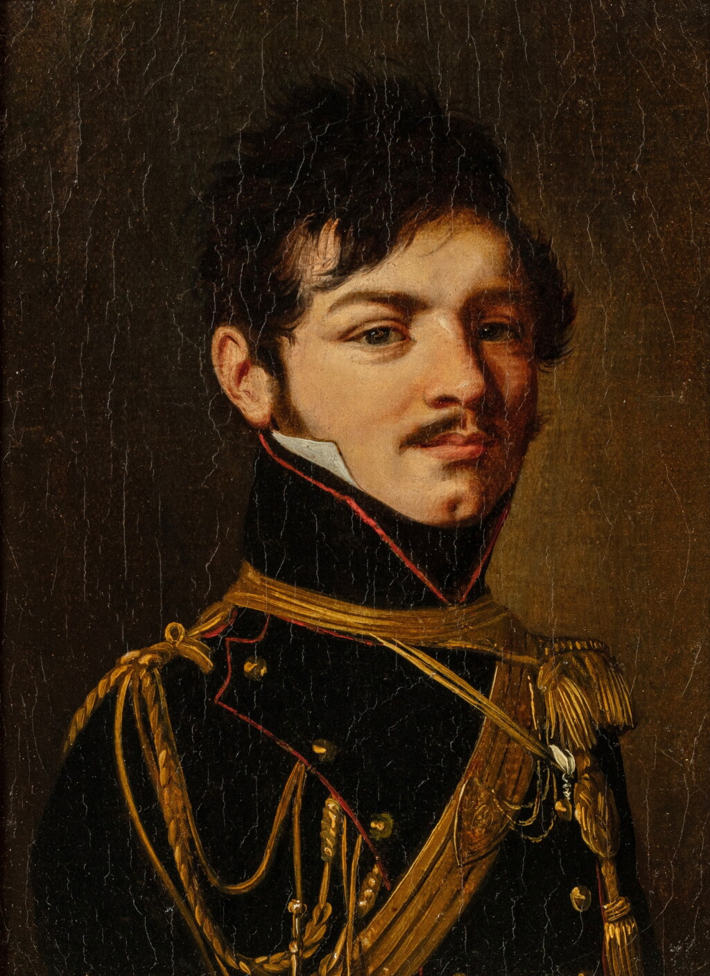 View full screen - View 1 of Lot 171. Portrait of Marie-Pierre-Louis-Athanase Chabert de Praille, also called Portrait of Louis de Praille, Artillery Officer.