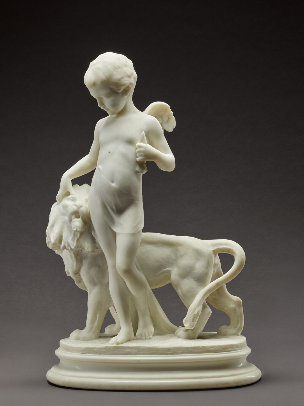 View full screen - View 1 of Lot 542. Cupid with a lion.