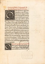 De situ orbis. Venise, 1478. In-4. Vélin moderne. Quatrième édition d'un des plus anciens manuels de géographie.