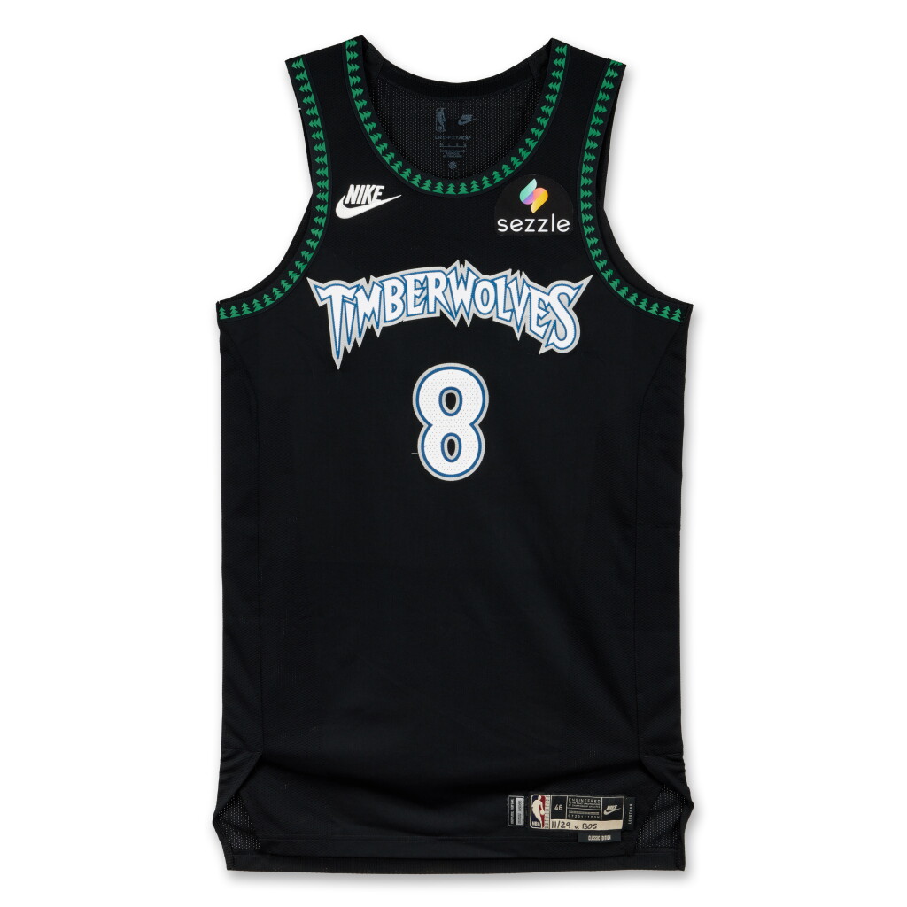 View full screen - View 1 of Lot 45. Bones Hyland Minnesota Timberwolves 2025-2026 Game Worn Association Edition Jersey .