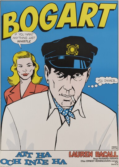 View full screen - View 1 of Lot 41. To Have and Have Not / Att Ha Och Inte Ha (1944) poster, Swedish.