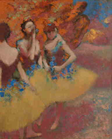 View full screen - View of Trois danseuses (Jupes jaunes).