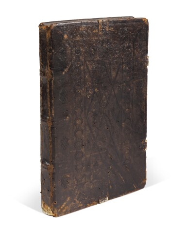 View full screen - View 1 of Lot 64. Caesar, Commentarii de bello Gallico, Venice, 1494, contemporary morocco over wooden boards.