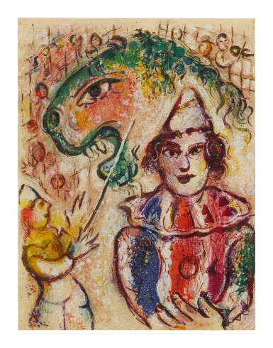 View full screen - View 1 of Lot 38. MARC CHAGALL | THE CIRCUS: ONE PLATE (M. 504; SEE C. BKS. 68).