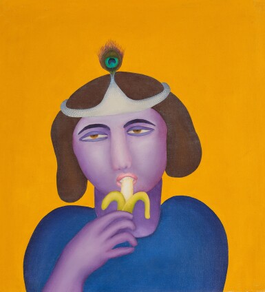 View full screen - View 1 of Lot 125. Untitled (Krishna Eating a Banana).