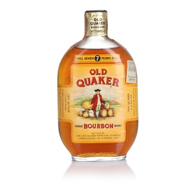 View full screen - View 1 of Lot 263. Old Quaker 7 Year Old Straight Bourbon 86 Proof NV (1 Pint).