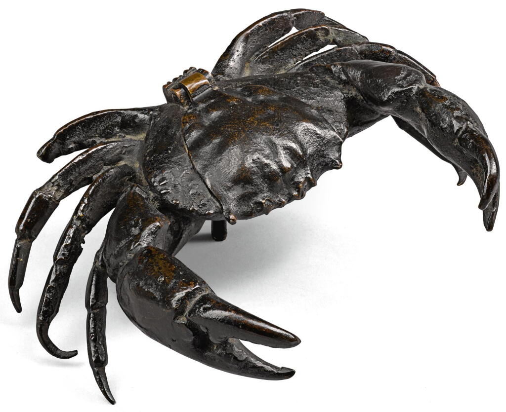 View full screen - View 1 of Lot 33. NORTHERN ITALIAN, IN RENAISSANCE STYLE | INKWELL IN THE FORM OF A CRAB.