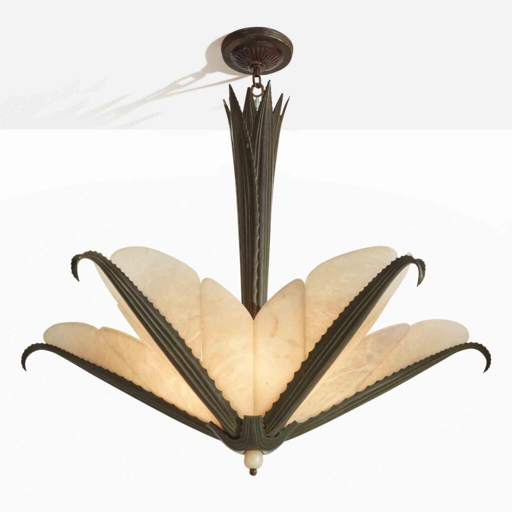 View full screen - View 1 of Lot 56. "Aloe" Chandelier.