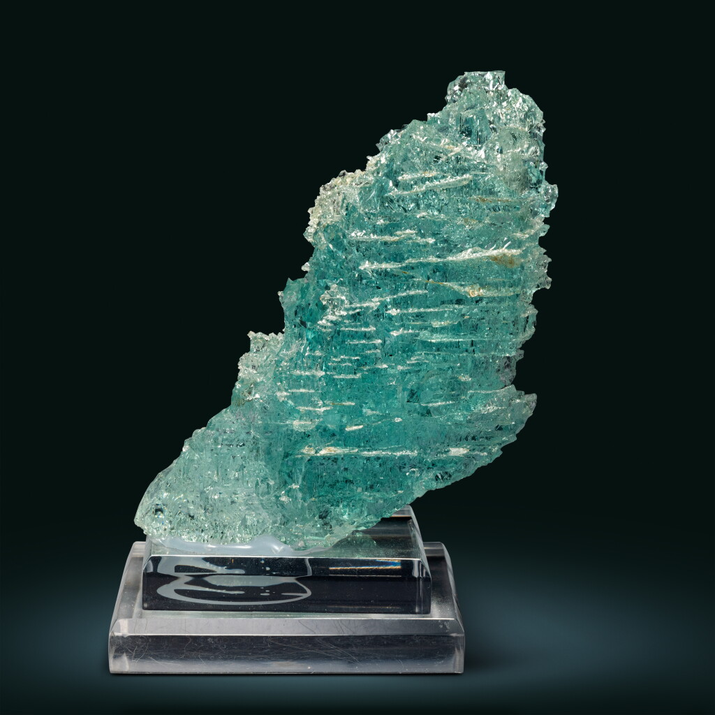 View full screen - View 1 of Lot 61. Naturally-Etched Aquamarine.