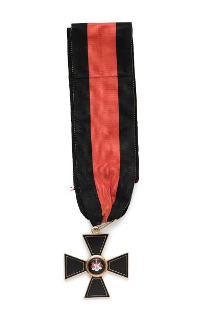 View full screen - View 1 of Lot 76. A gold and enamel Order of St Vladimir, Third Class, St Petersburg, 1843.