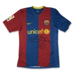 Lionel Messi 2006 Barcelona ‘El Clasico’ Match Worn Shirt | Among the Earliest Known Photomatched Messi Shirts | Signed by Guti