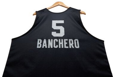 View full screen - View 1 of Lot 127. Paolo Banchero Worn ‘NBA All-Star Game’ Practice Jersey | NBA All-Star Game Debut.