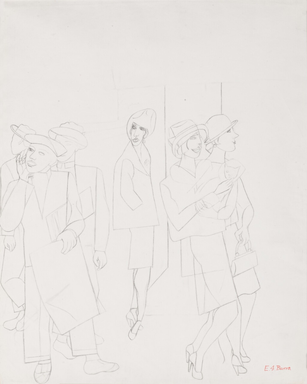 View full screen - View 1 of Lot 45. EDWARD BURRA | STREET SCENE.