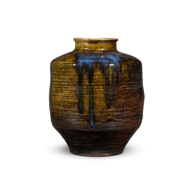 View full screen - View 1 of Lot 37. A seto stoneware vase | Meiji period, 19th century.