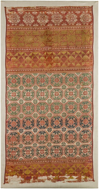 View full screen - View 1 of Lot 110. A Nasrid silk panel, Spain, 15th century.
