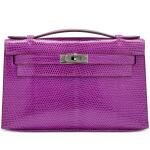 Violet Lizard Kelly Pochette Ruthenium Hardware, 2006