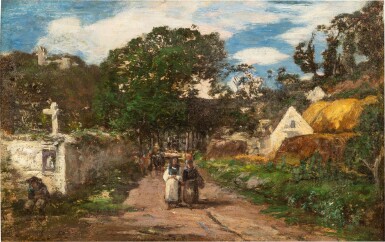 View full screen - View 1 of Lot 140. Route aux environs de Quimper.