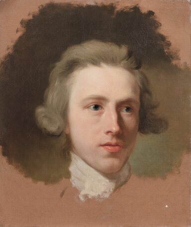 View full screen - View 1 of Lot 204. Portrait sketch of the head of a young man.