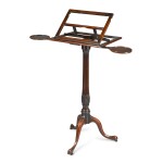 A George III mahogany adjustable music stand, circa 1770