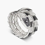 Diamond and Onyx 'Serpenti Viper’ Wristwatch | 寶格麗 | 鑽石 配 縞瑪瑙 'Serpenti Viper' 腕錶