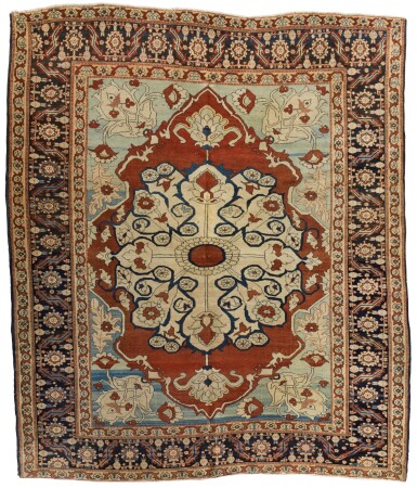View full screen - View 1 of Lot 93. A TABRIZ CARPET, NORTHWEST PERSIA.
