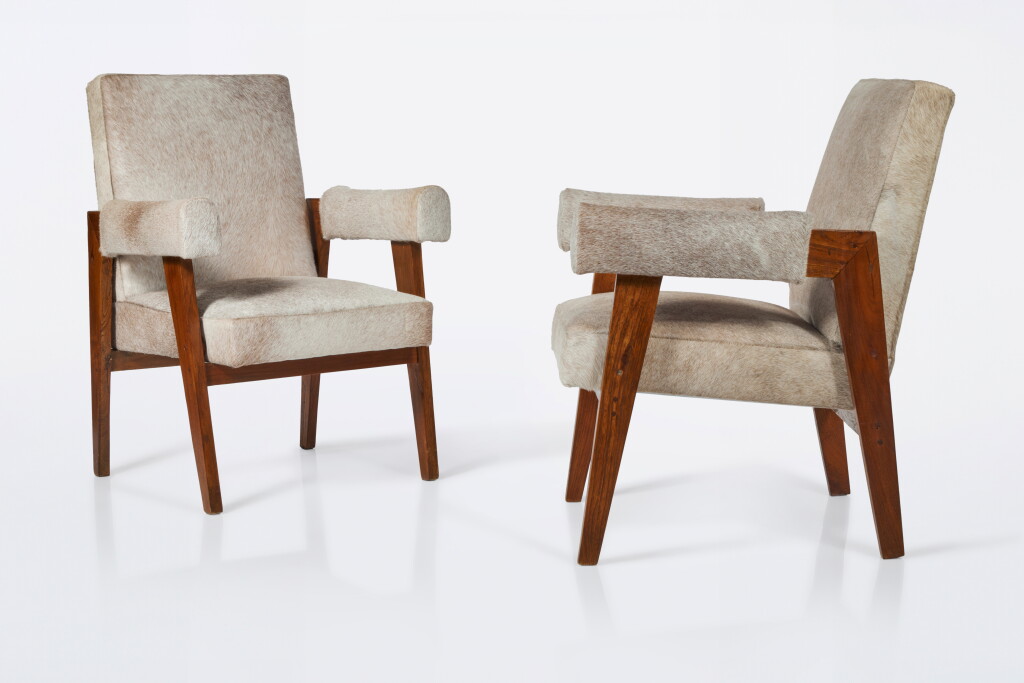 View full screen - View 1 of Lot 69. Pair of "High Court" Chairs.