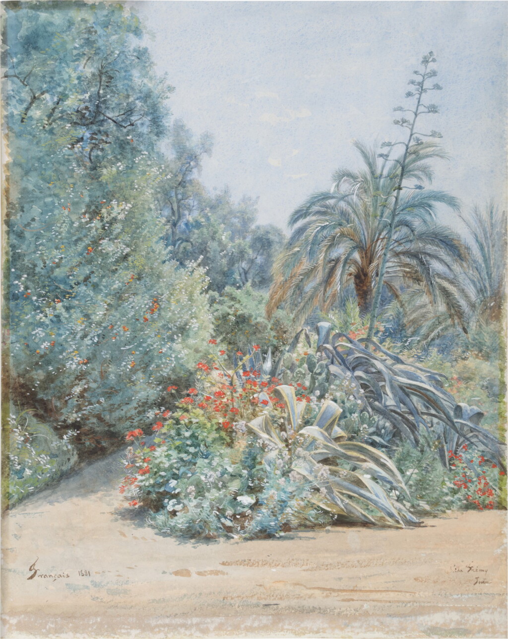View full screen - View 1 of Lot 243. Coin de jardin, Villa Fremy.