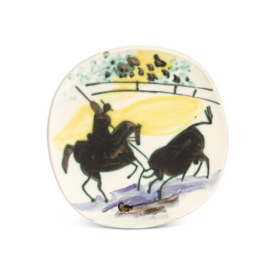 View full screen - View 1 of Lot 58. Picador et taureau (A. R. 197).