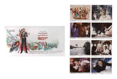 View full screen - View 1 of Lot 158. OCTOPUSSY (1983) POSTER, US, SPECIAL, WITH SET OF 8 MINI LOBBY CARDS, US .