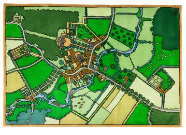 View full screen - View 1 of Lot 5. Tapis Paysage de France Vu du Ciel.