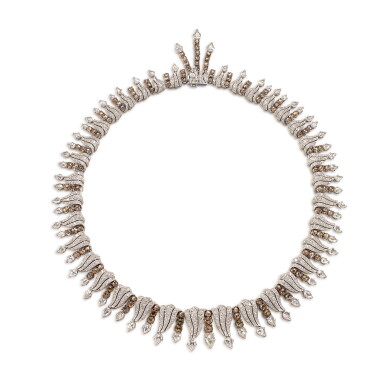 View full screen - View 1 of Lot 1707. Diamond Necklace | 鑽石 項鏈.
