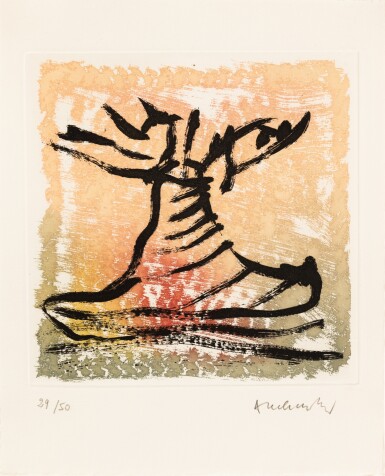 View full screen - View 1 of Lot 6. Choses rapportées du Japon. 1990. Un des 50 exemplaires de tête avec suite de 3 eaux-fortes en couleurs signées (6 eaux-fortes au total)..