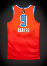 Alex Caruso Oklahoma City Thunder 2025-2026 Emirates NBA Cup Semifinals Game Worn Statement Edition Jersey | Matched to 2 Games