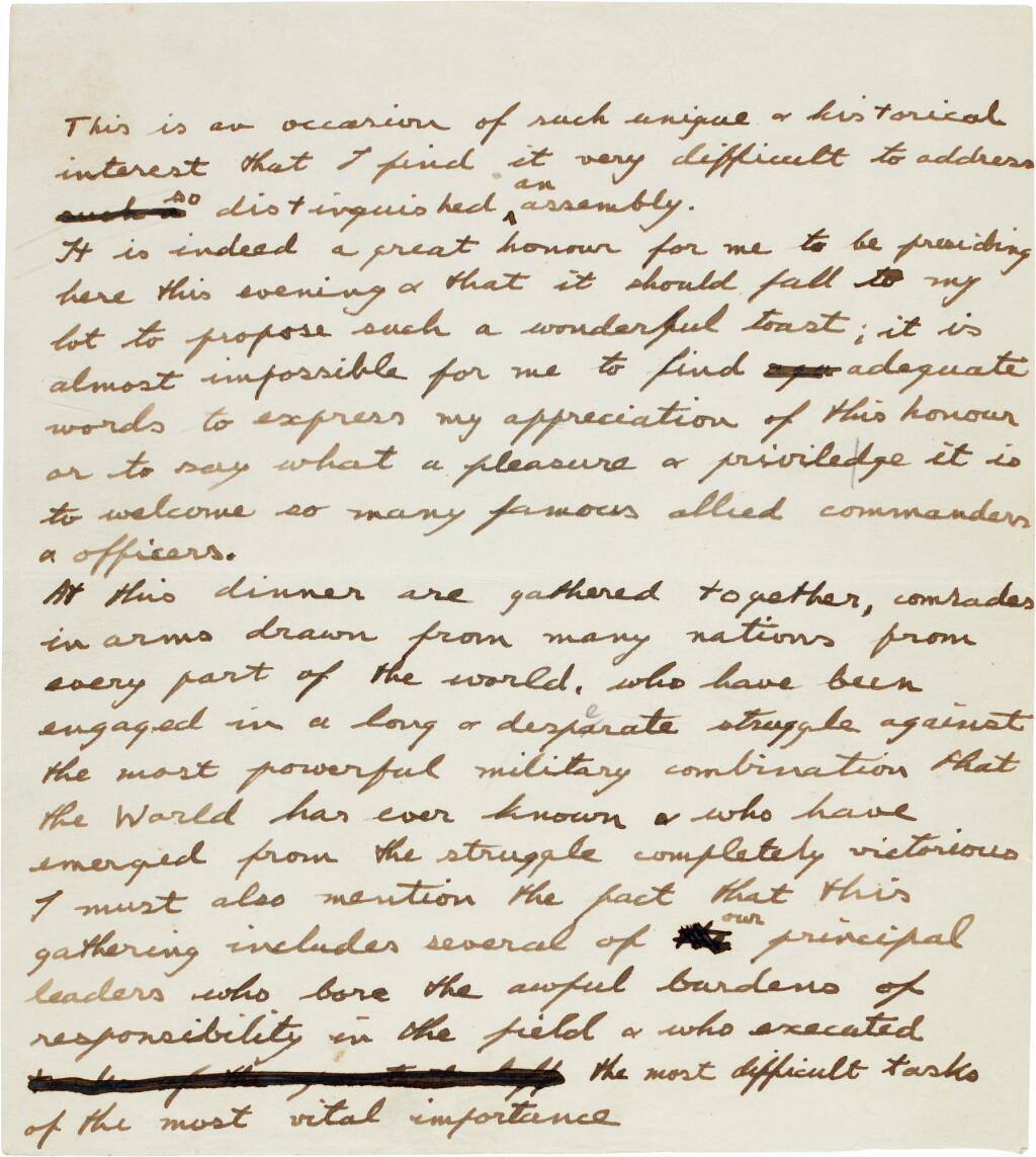 View full screen - View 1 of Lot 43. Edward VIII, as Prince of Wales | autograph speech, 1919.