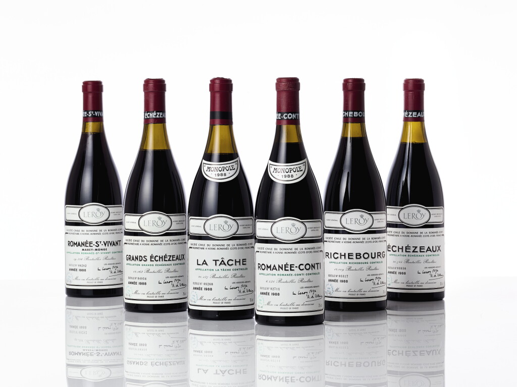 View full screen - View 1 of Lot 6217. Domaine de la Romanée-Conti Assortment 1988 (12 BT).