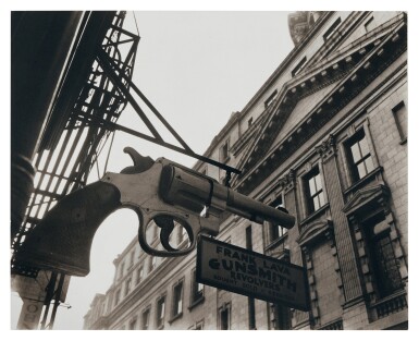 View full screen - View 1 of Lot 206. 'Gunsmith opposite Police Department, Centre Street, New York City'.
