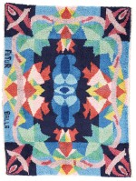 GIACOMO BALLA, 'FUTUR BALLA', A HAND KNOTTED RUG, PROBABLY WOVEN BY ARTISANAT RABAT, MOROCCO