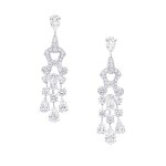 PAIR OF DIAMOND PENDENT EARRINGS, GRAFF