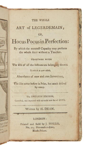 View full screen - View 1 of Lot 325. (Hocus Pocus) | Sleight of hand and other magic tricks.
