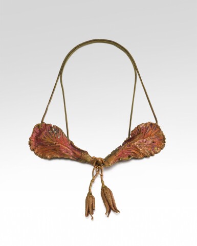 View full screen - View 1 of Lot 286. Unique Leaf Necklace.