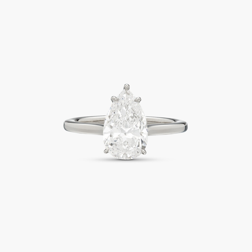 View full screen - View 1 of Lot 32. Diamond Ring 2.01克拉 梨形 D色 鑽石 戒指.