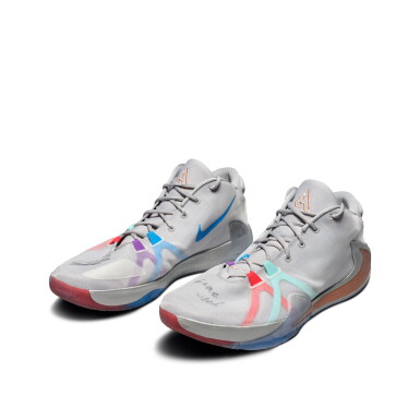 View full screen - View 1 of Lot 17. Giannis Antetokounmpo 2019 Milwaukee Bucks Game Worn & Signed Sneakers.