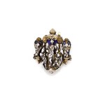 BROCHE/PENDENTIF PERLE ET ÉMAIL, "L'HARMONIE", FRANÇOIS DÉSIRÉ FROMENT-MAURICE, VERS, 1847 | PEARL AND ENAMEL BROOCH/PENDANT, 'L'HARMONIE', FRANÇOIS DÉSIRÉ FROMENT-MEURICE, CIRCA 1847
