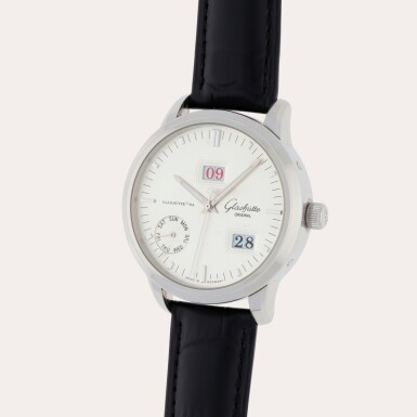 View full screen - View 1 of Lot 367. Senator, Reference 10005130204 | A stainless steel calendar week wristwatch with day, date and week number | Circa 2007.