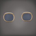 Ellipse | A pair of yellow gold cufflinks, Circa 1995