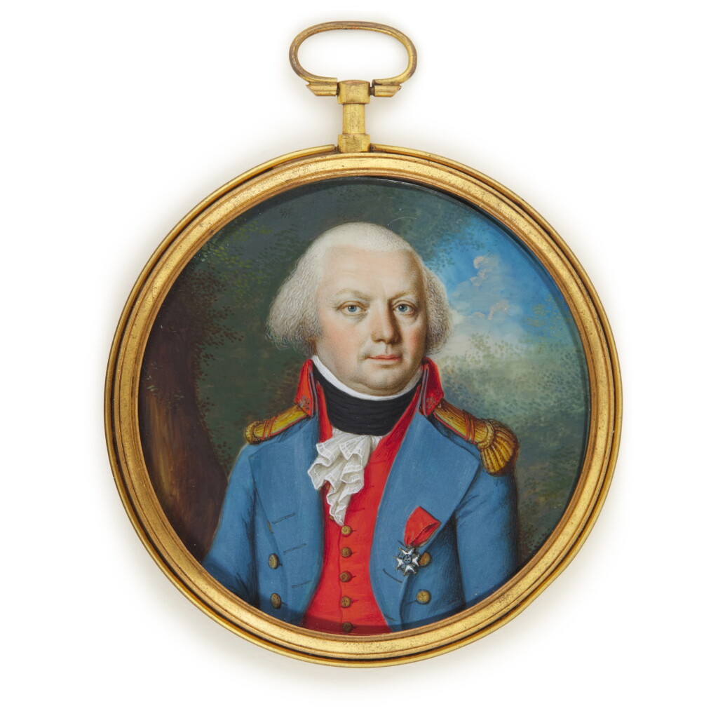 View full screen - View 1 of Lot 153. Portrait of a gentleman, called Baron Philippe-Eugene Dauger (1744-1804), circa 1795.